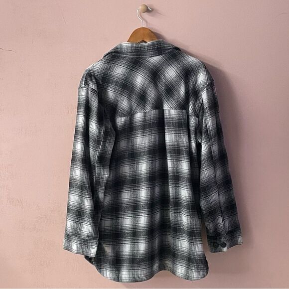 Thread & Supply Black Plaid Shirt Jacket Size XXL - Picture 10 of 10